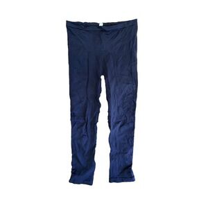 Barely There Black Opaque Footless Tights Womens Large Stretch Layering